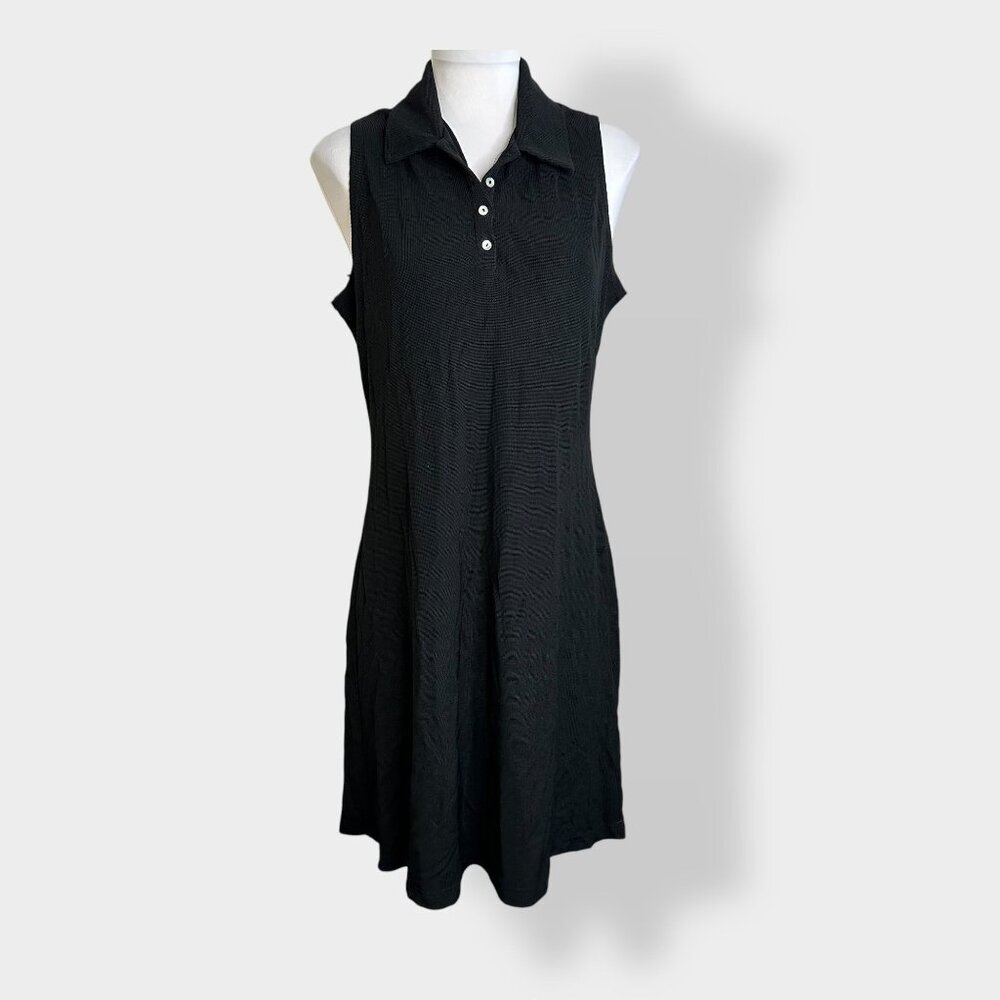 Vintage Ronni Nicole Black Knit‎ Sleeveless Dress